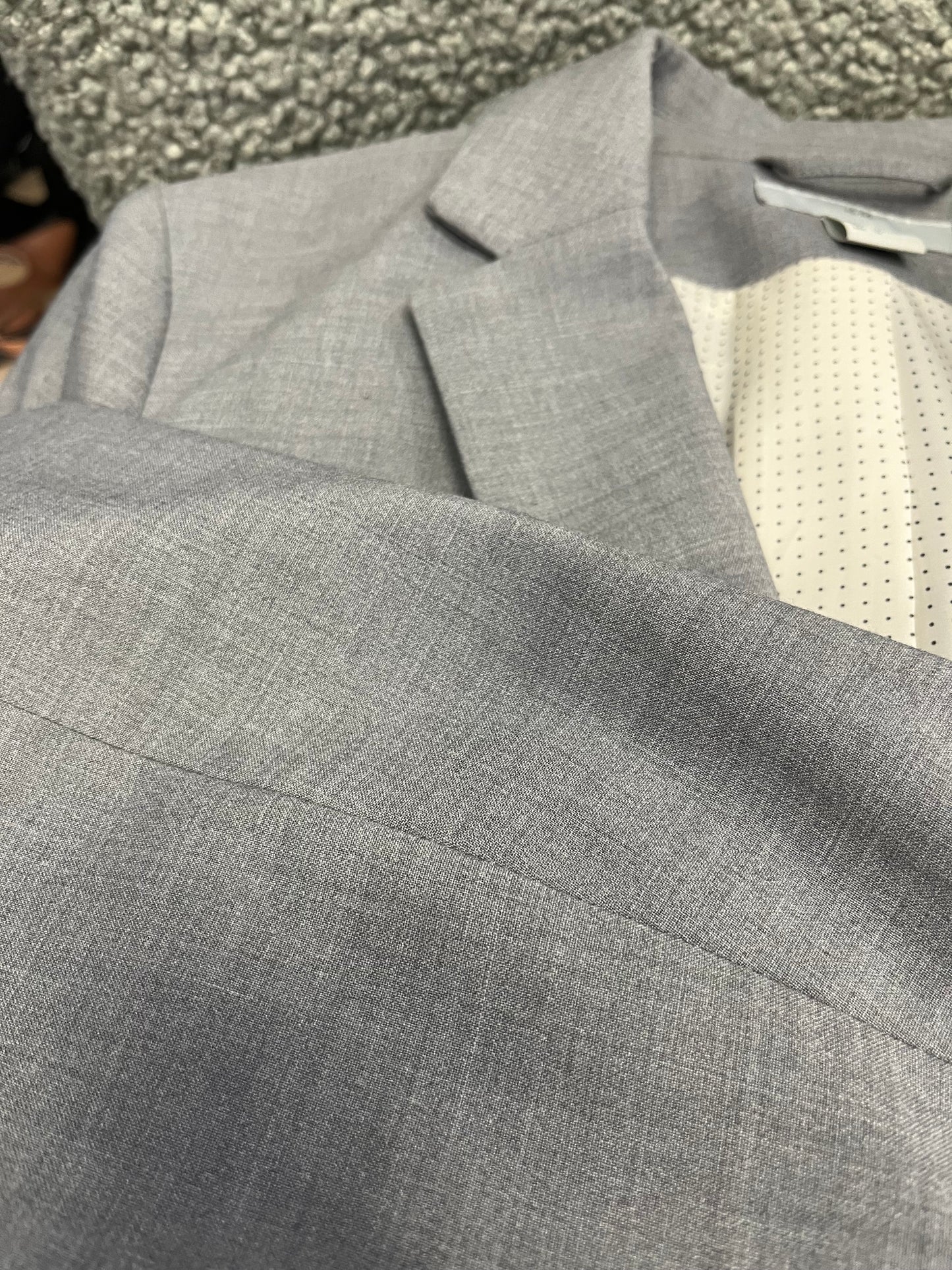 Grey skirt suits