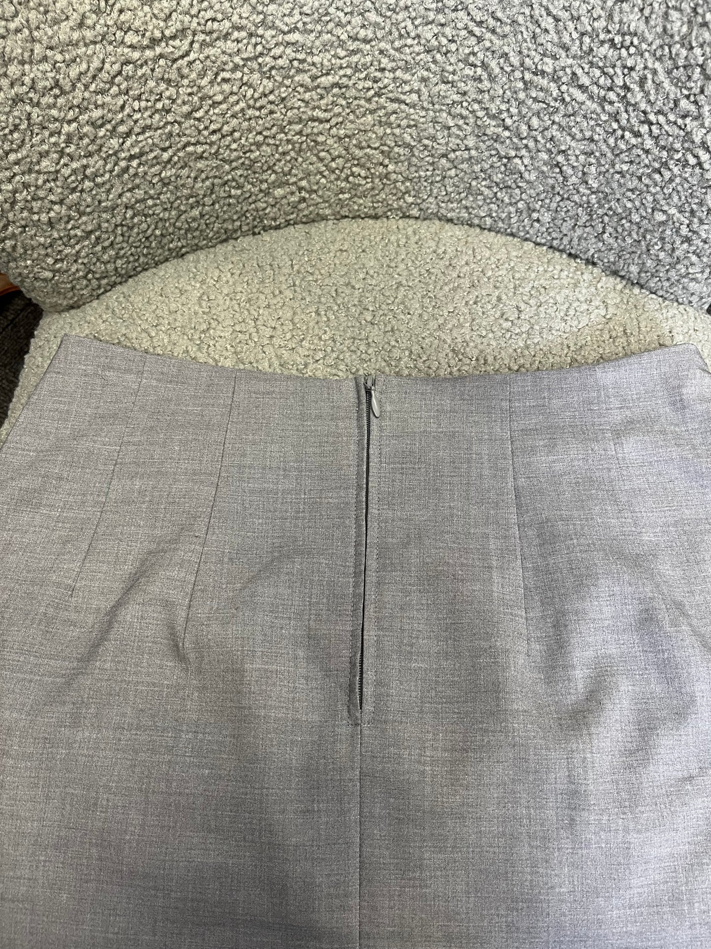 Grey skirt suits