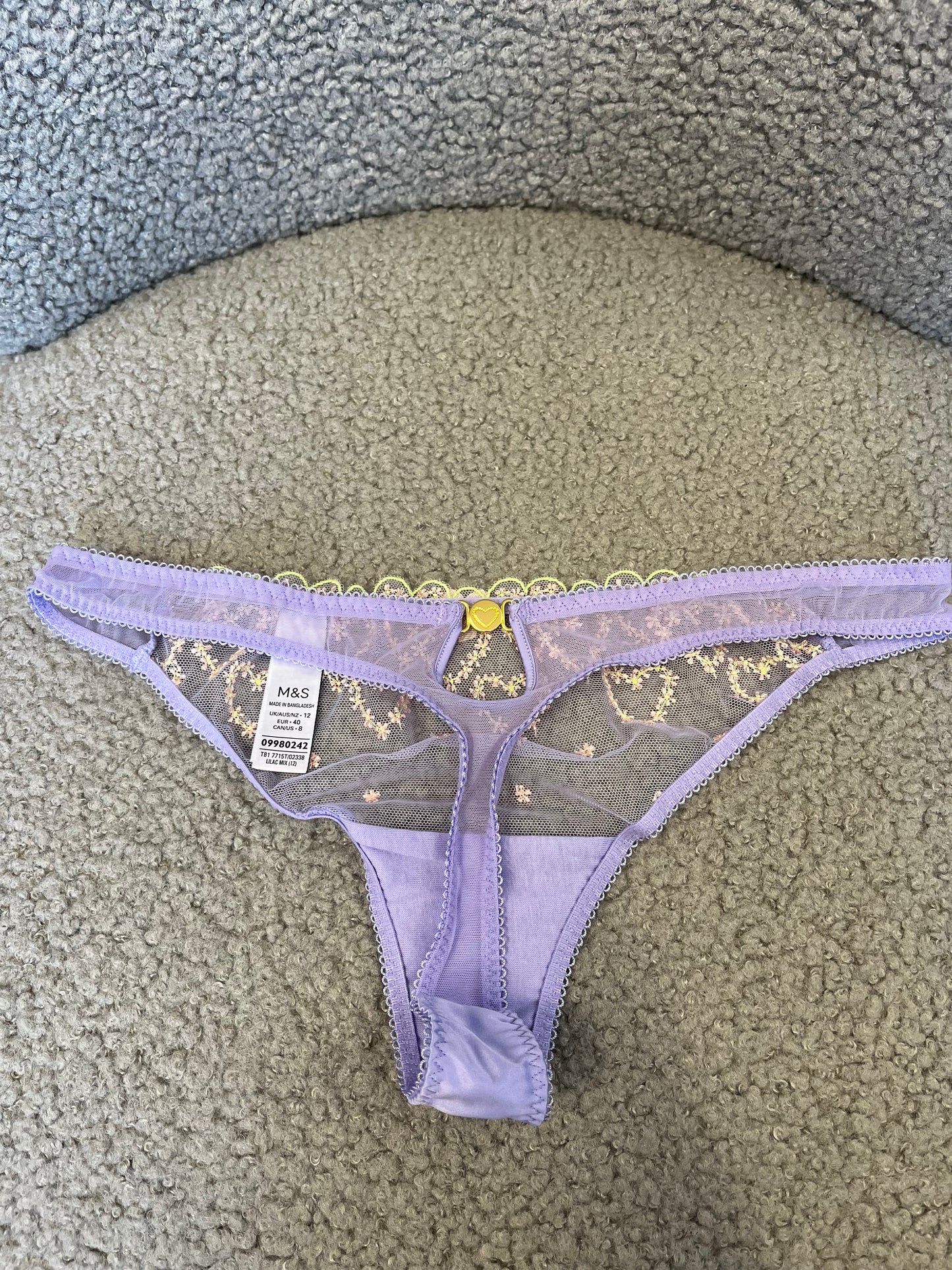 Purple lingerie set