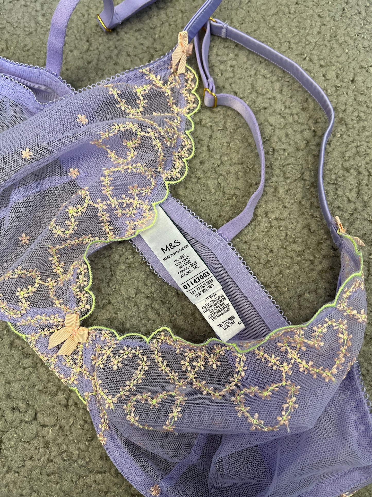 Purple lingerie set