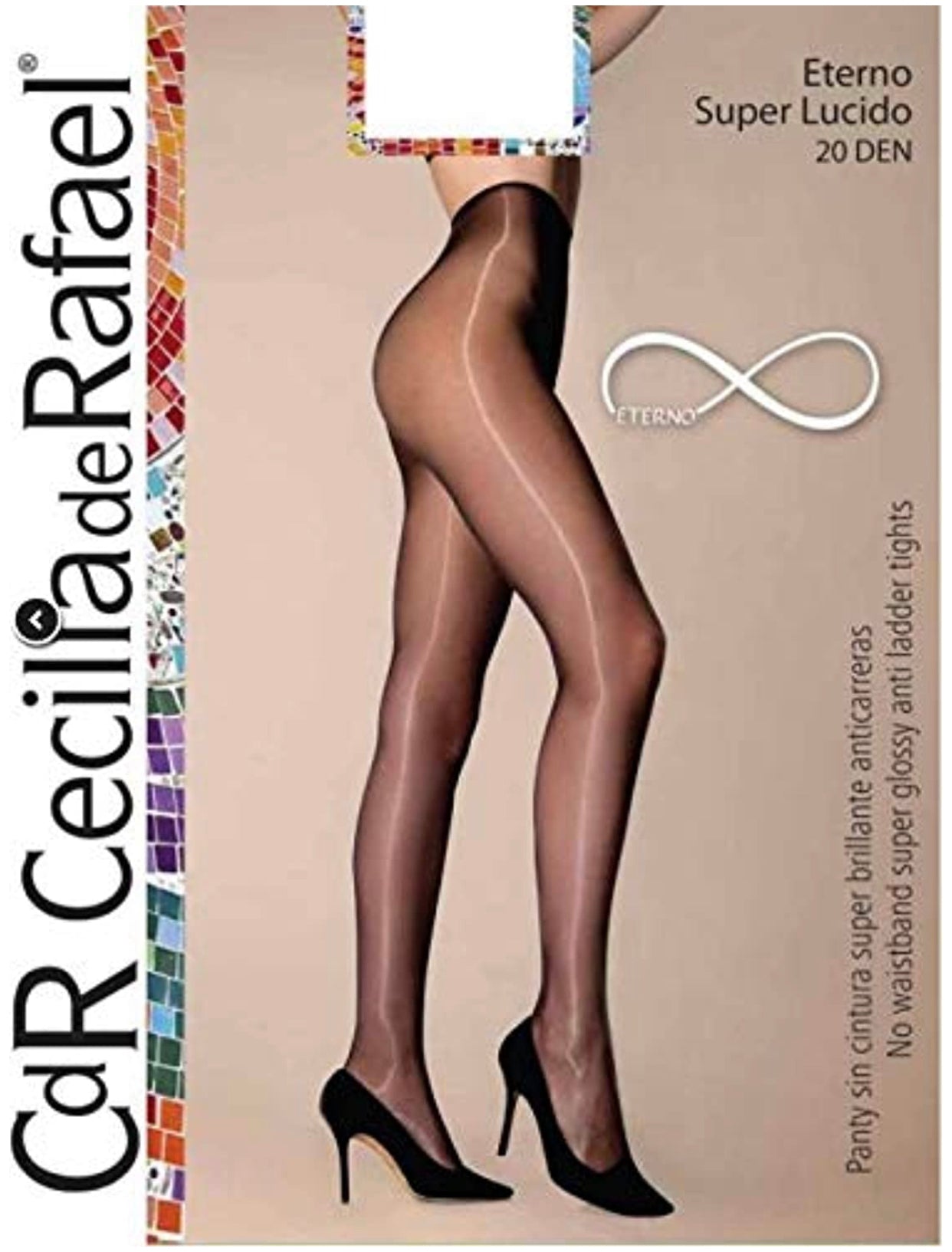 Cecilia de Rafael Women’s Eterno Super Lucido Tights, 20 Den